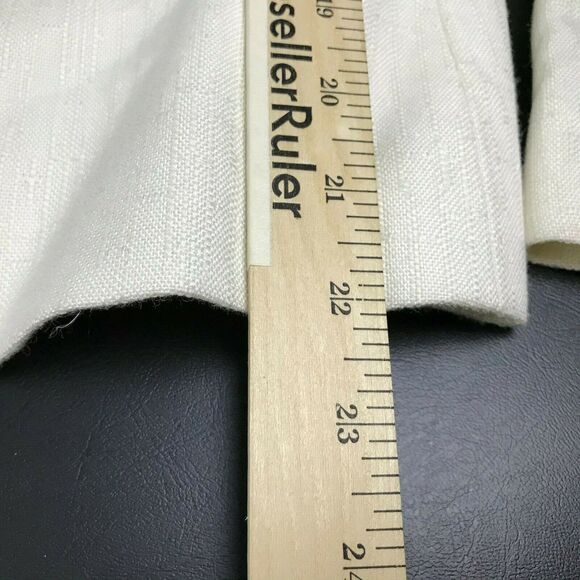 Vintage 90s Sasson Blazer Size 10 Ivory Long Sleeve Polyester Blend Womens Y2K - Picture 3 of 8